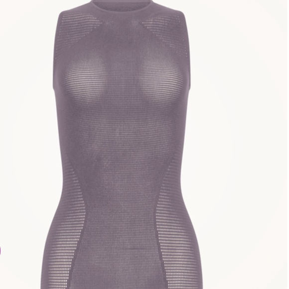 Wolford Black Grid Net Sleeveless Top - Picture 4 of 5